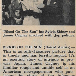 BLOOD ON THE SUN