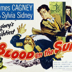 BLOOD ON THE SUN LOBBY CARD