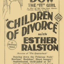 CHILDREN OF DIVORCE POSTER