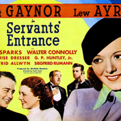 SERVANTS' ENTRANCE lobby card