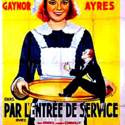 SERVANTS' ENTRANCE FRENCH POSTER