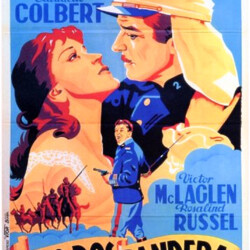 UNDER TWO FLAGS FOREIGN POSTER