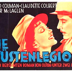 UNDER TWO FLAGS FOREIGN POSTER