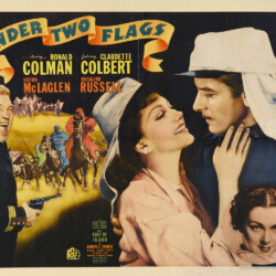 UNDER TWO FLAGS LOBBY CARD