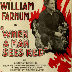 WHEN A MAN SEES RED POSTER