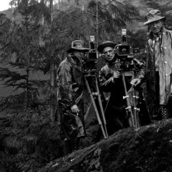 Frank Lloyd and crew filming Winds of Chance Frank Lloyd and crew filming Winds of Chance